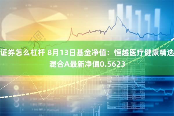 证券怎么杠杆 8月13日基金净值：恒越医疗健康精选混合A最新净值0.5623