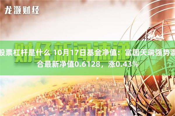 股票杠杆是什么 10月17日基金净值：富国天瑞强势混合最新净值0.6128，涨0.43%